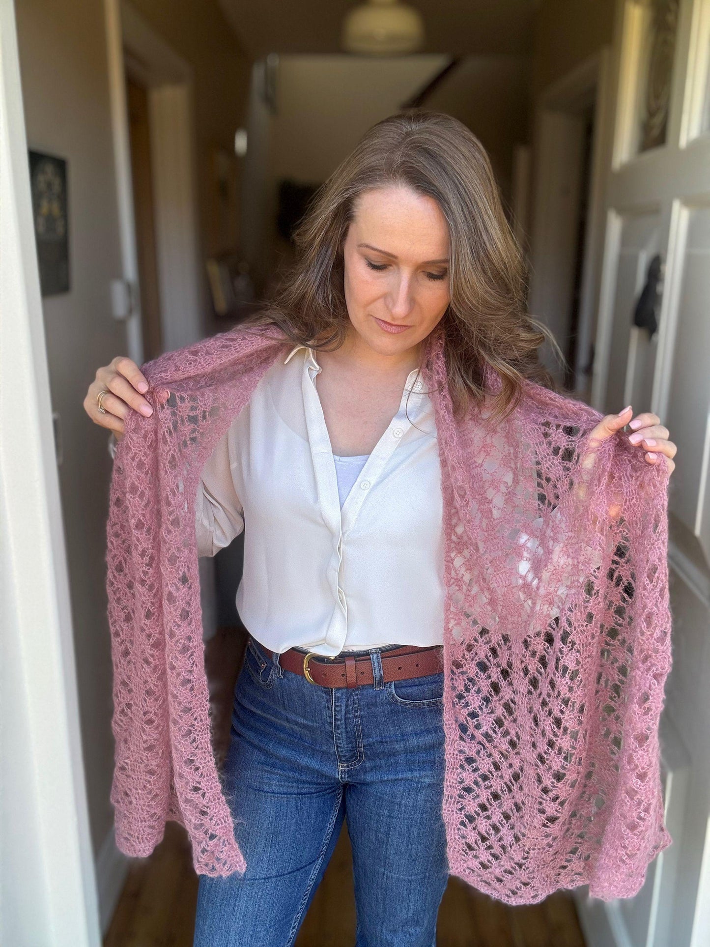 Classic Shawl Mohair Crochet Pattern