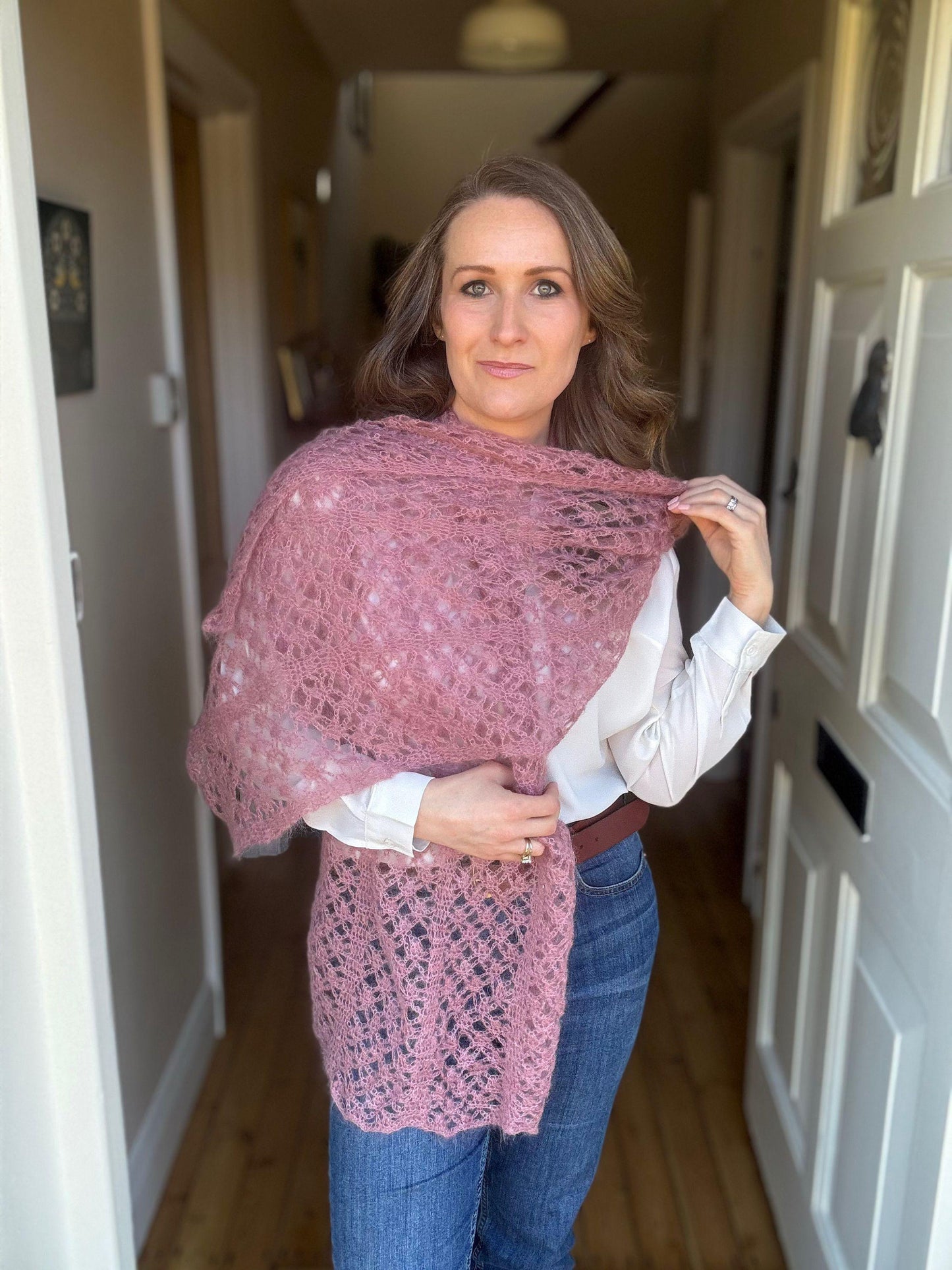 Classic Shawl Mohair Crochet Pattern