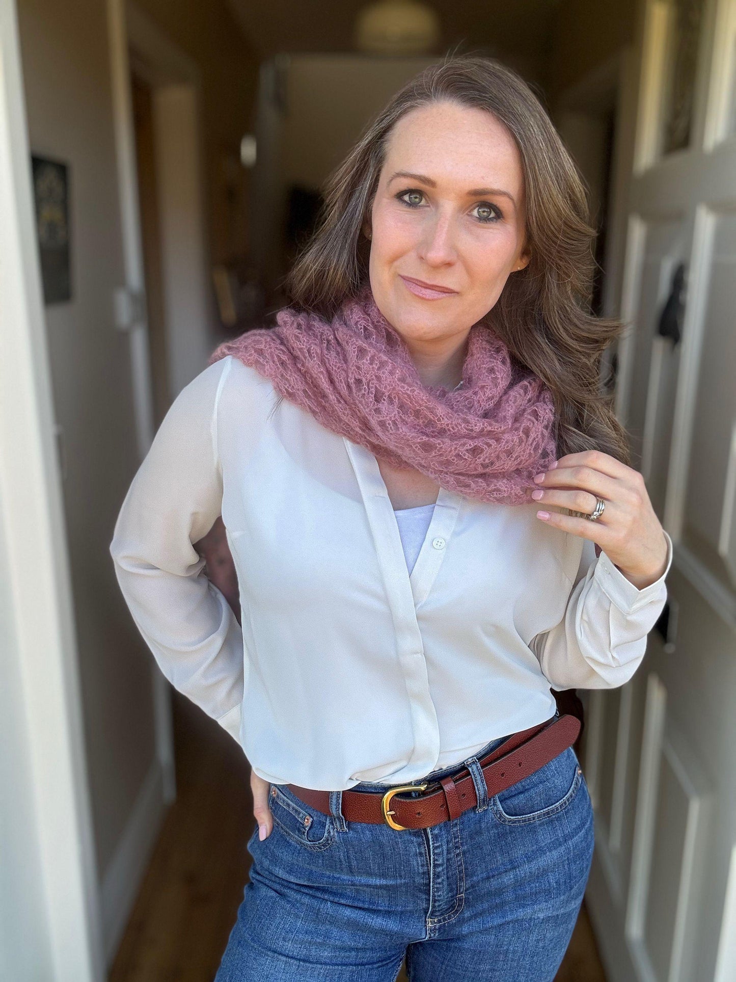 Classic Shawl Mohair Crochet Pattern