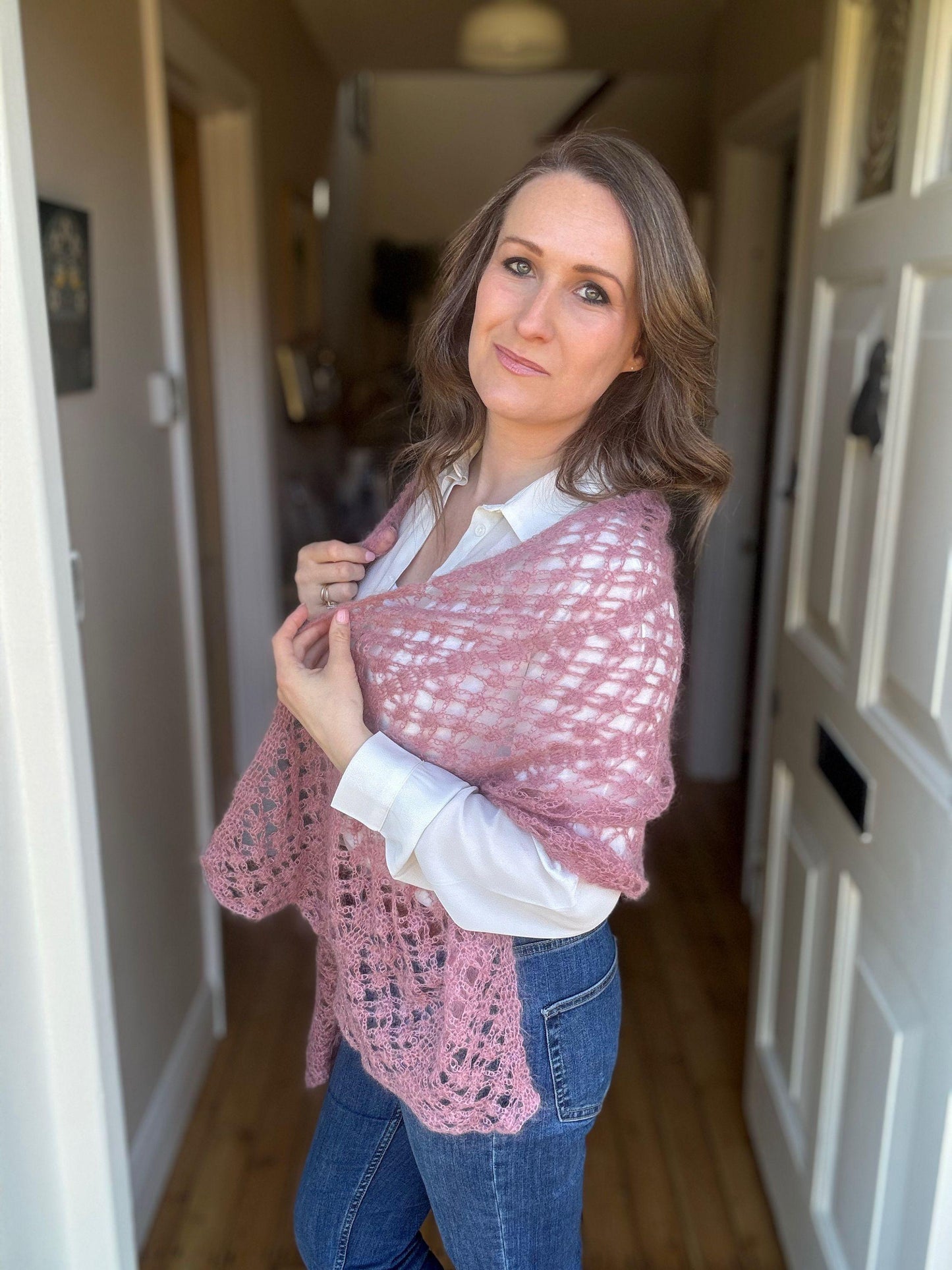 Classic Shawl Mohair Crochet Pattern