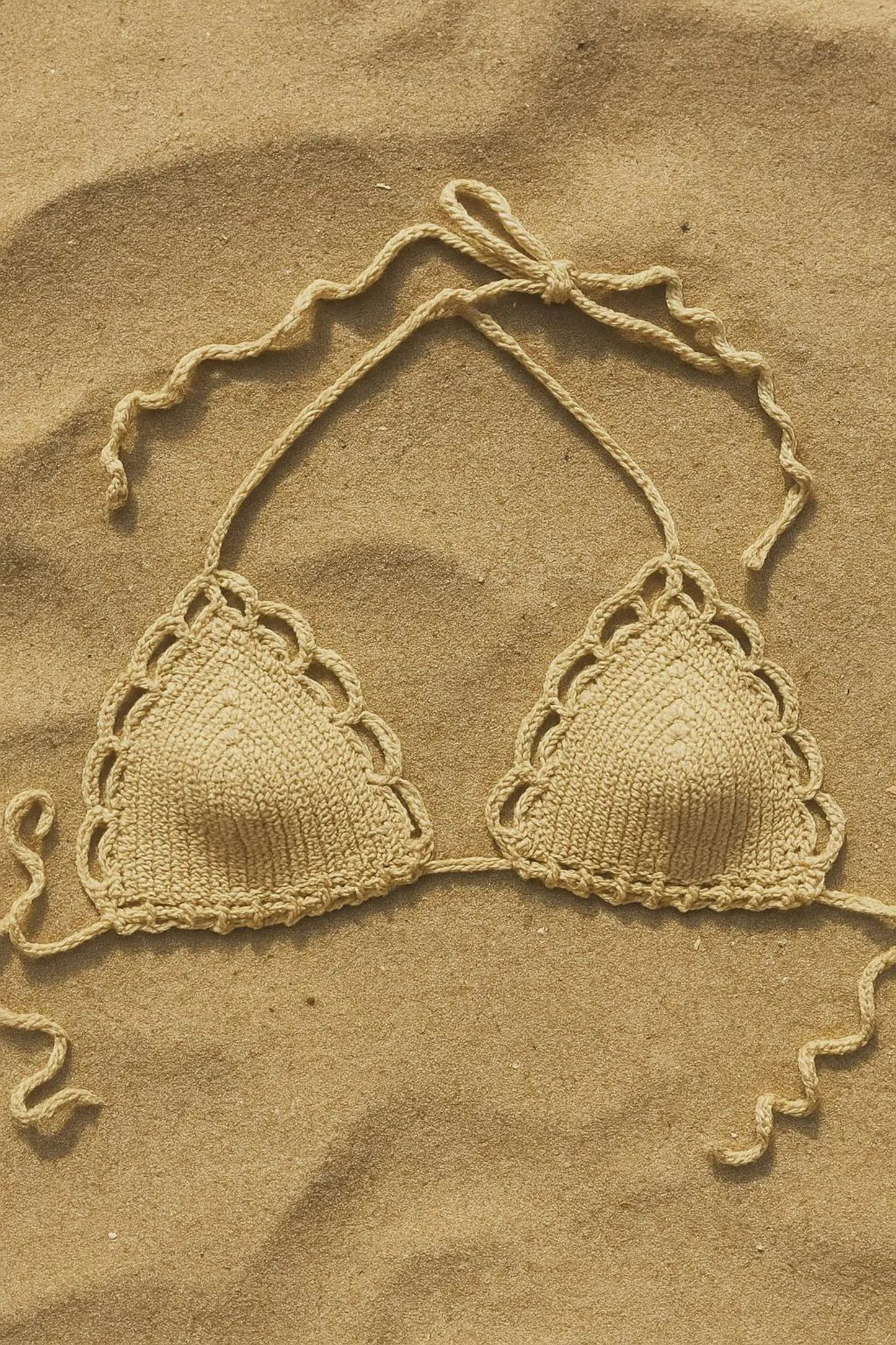 Chic Laced Bikini Top Crochet Pattern