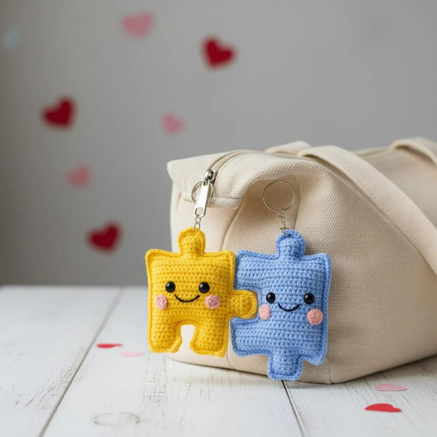 Interlocking Plush Toy Piece Amigurumi Crochet Pattern