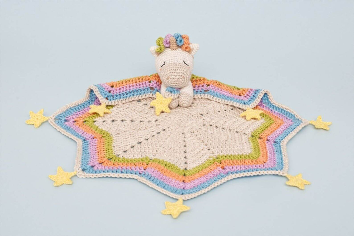 Celeste the Unicorn Lovey Crochet Pattern