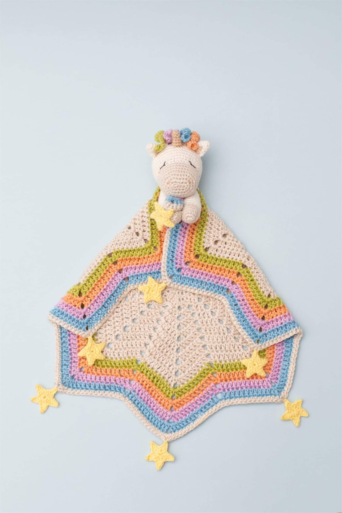 Celeste the Unicorn Lovey Crochet Pattern