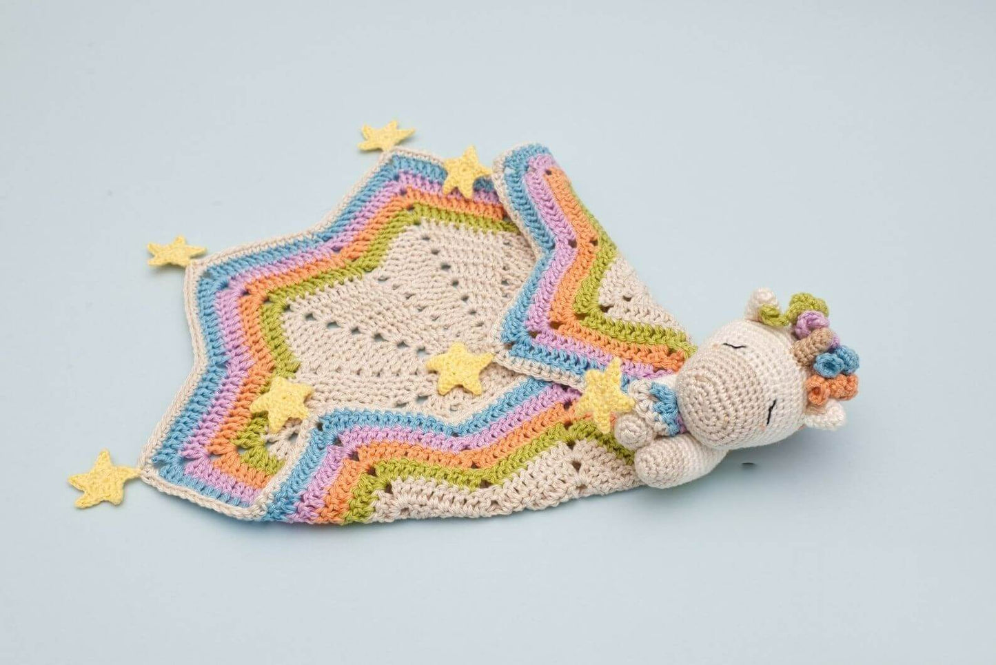 Celeste the Unicorn Lovey Crochet Pattern