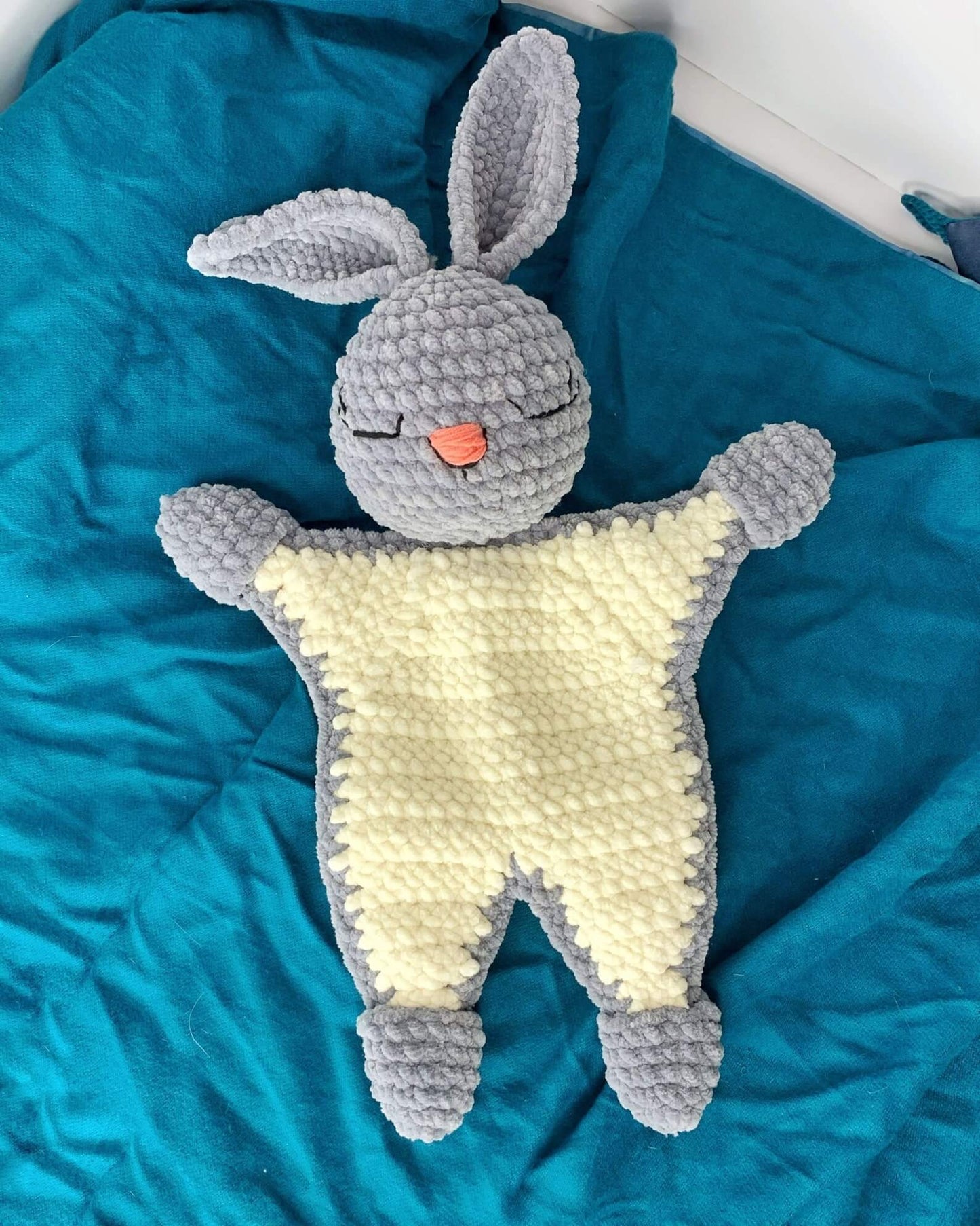 Bunny Lovey Security Blanket Crochet Pattern