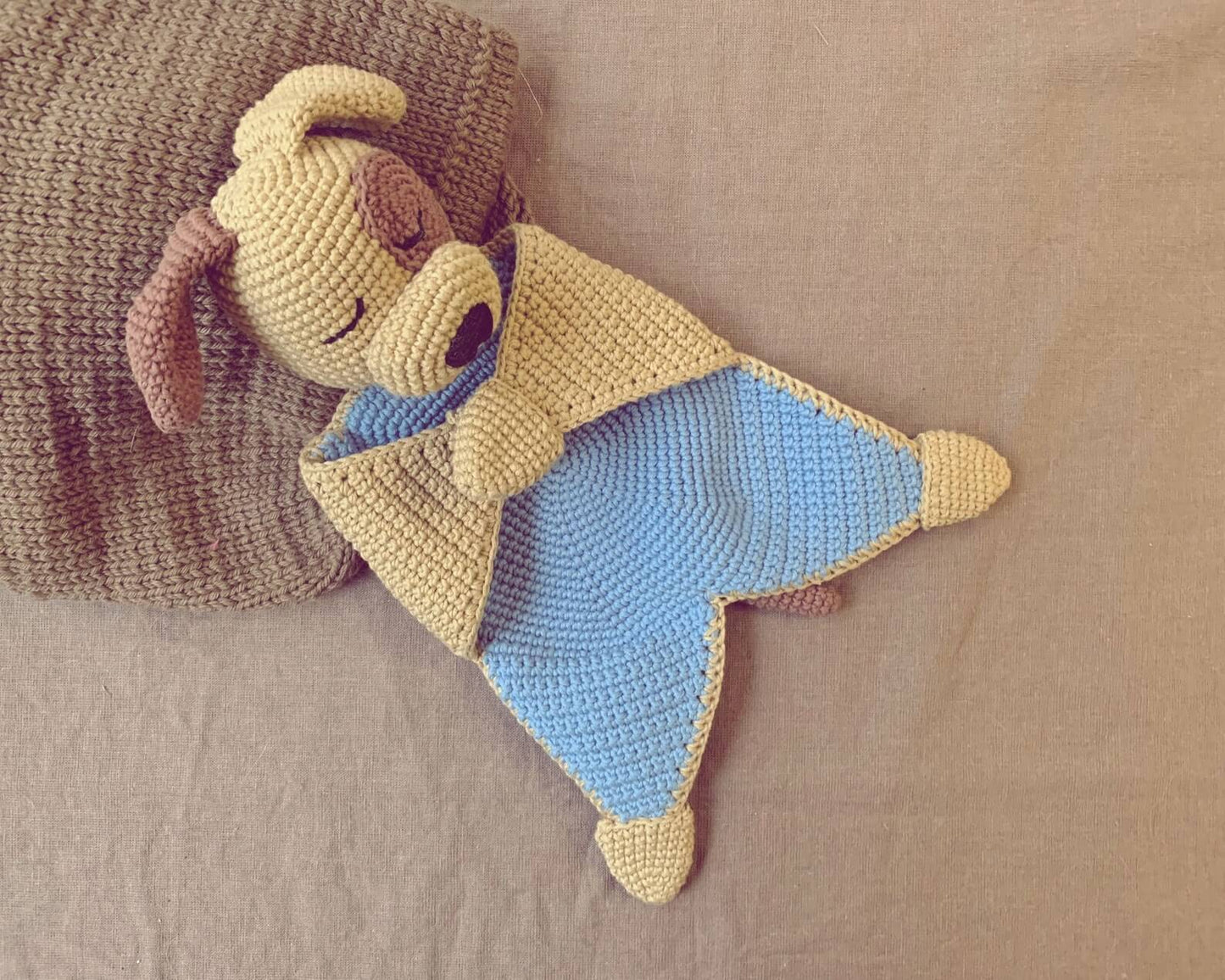 Puppy Lovey Security Blanket Crochet Pattern