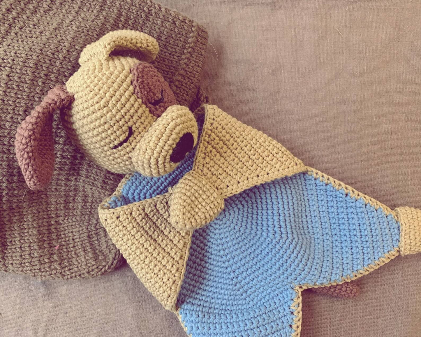 Puppy Lovey Security Blanket Crochet Pattern