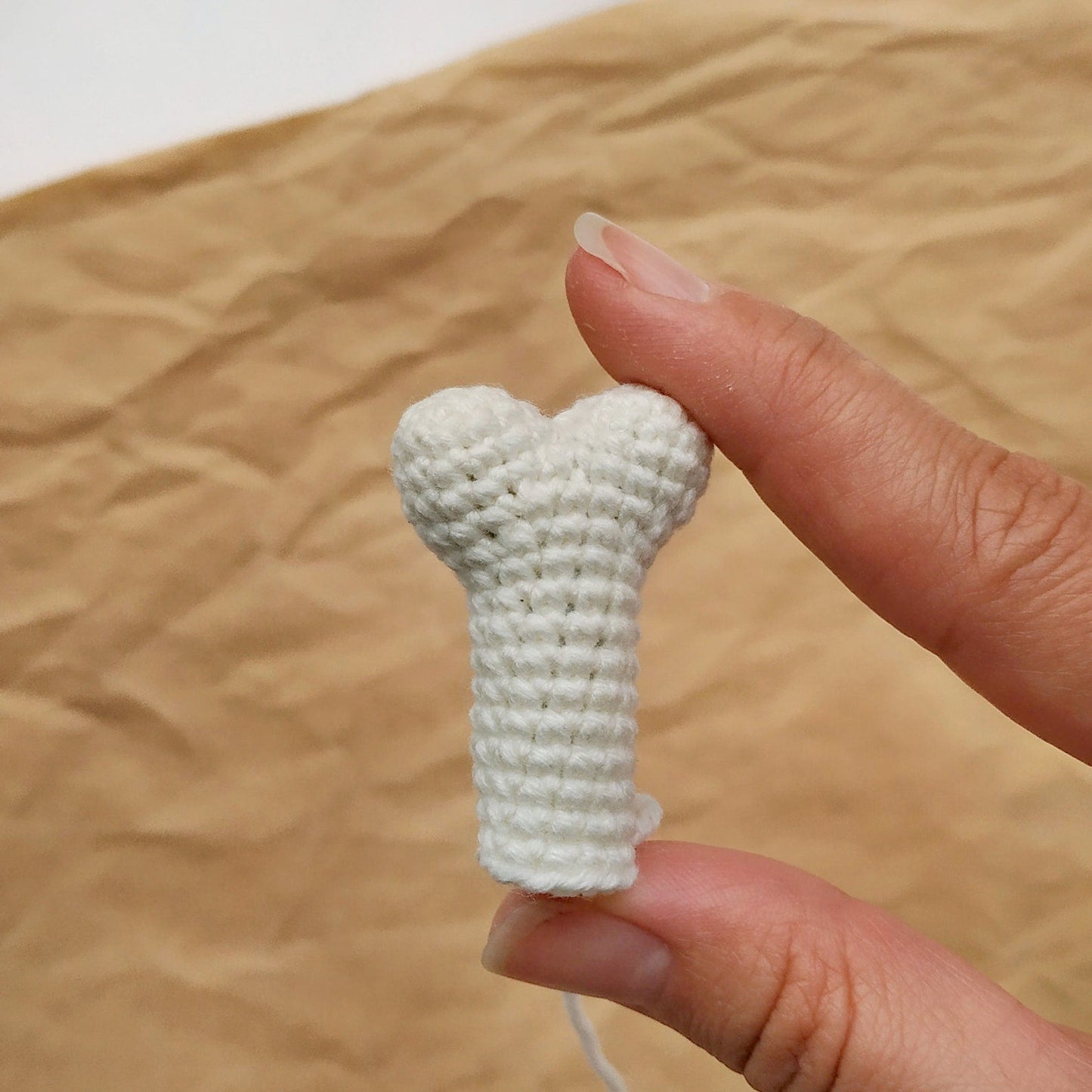 Human Bones Keychain Crochet Pattern