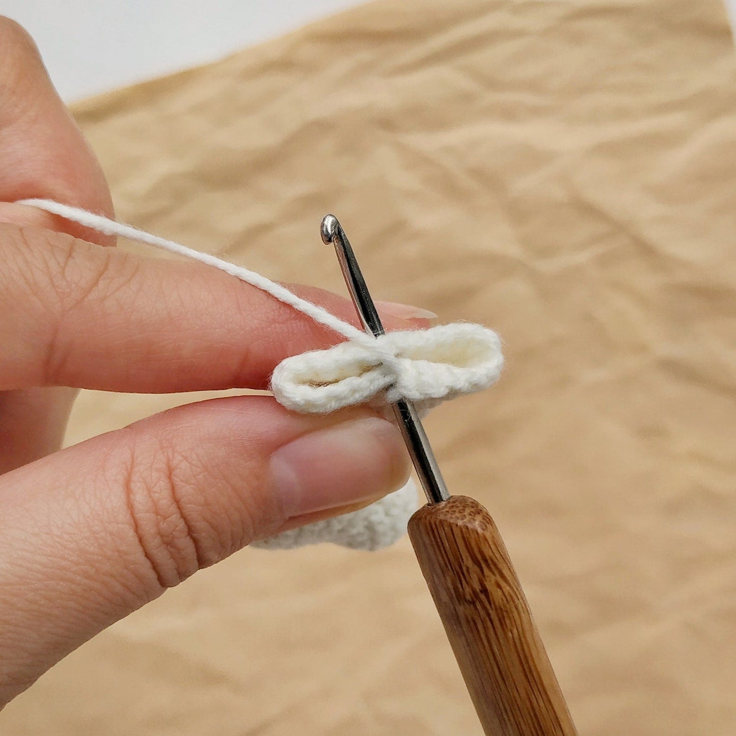 Human Bones Keychain Crochet Pattern