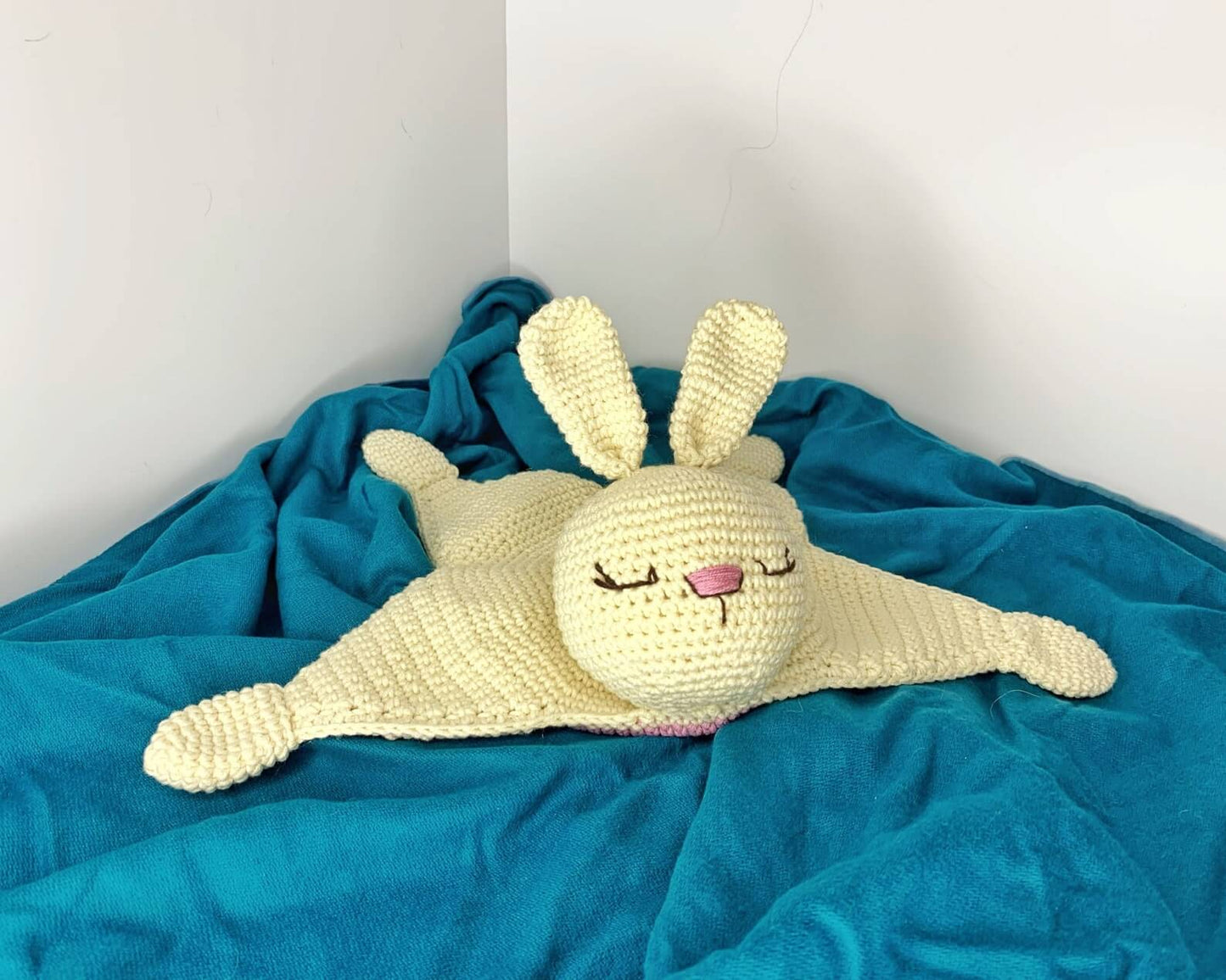 Bunny Rabbit Lovey Blanket Crochet Pattern