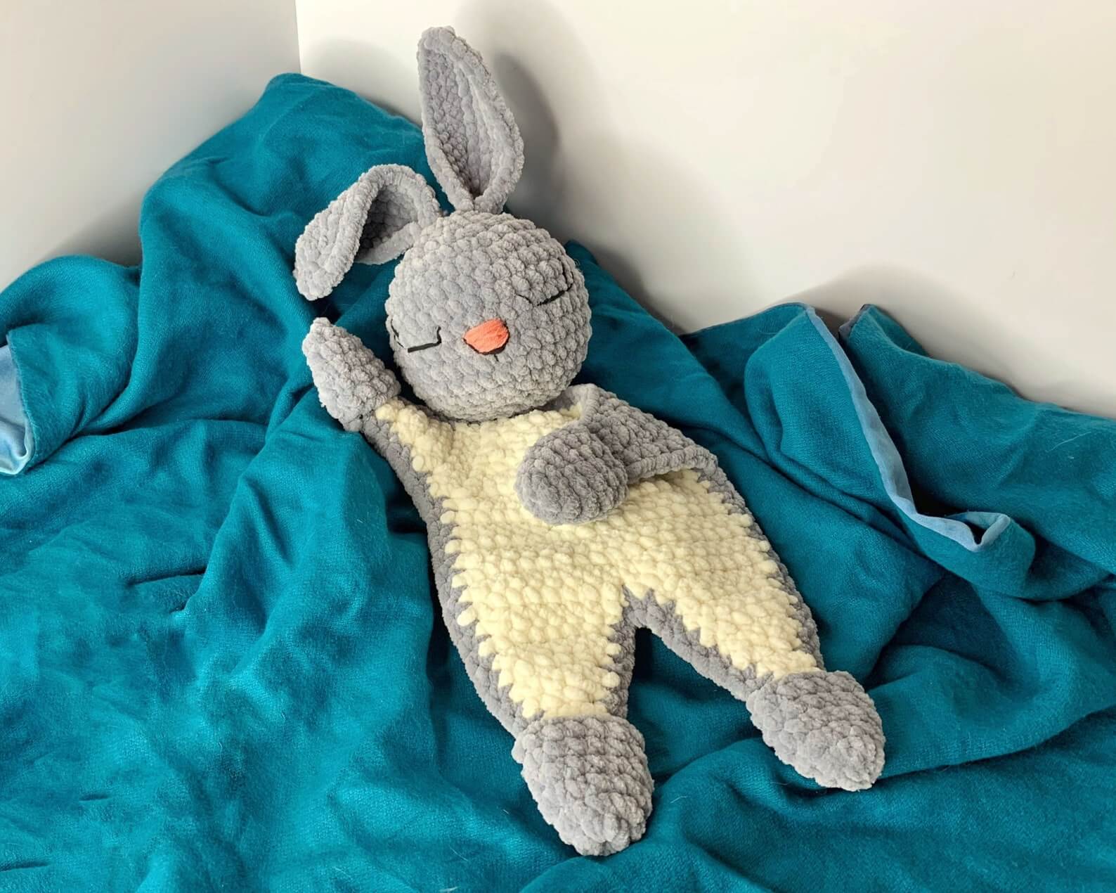 Bunny Lovey Security Blanket Crochet Pattern ICrochet