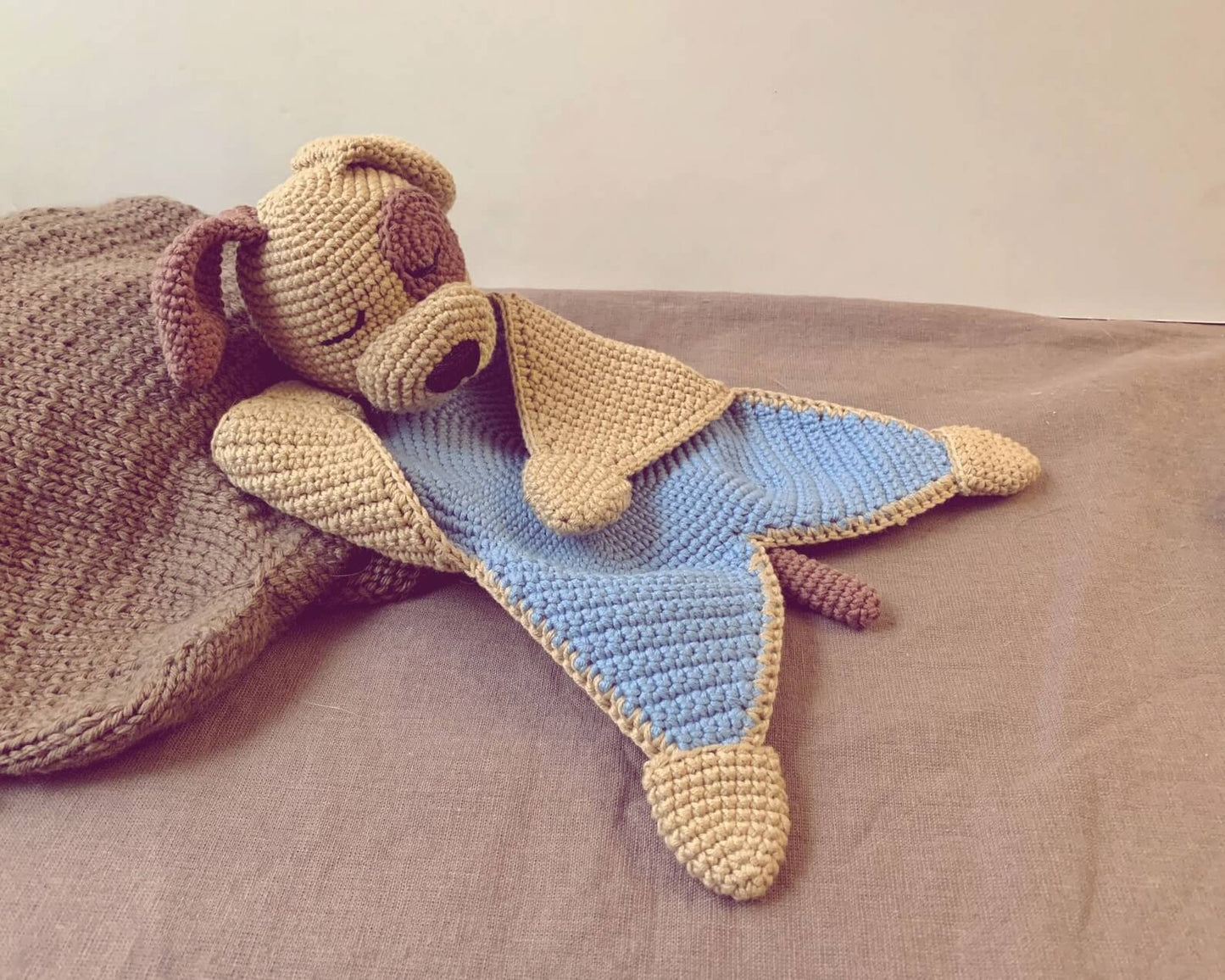 Puppy Lovey Security Blanket Crochet Pattern
