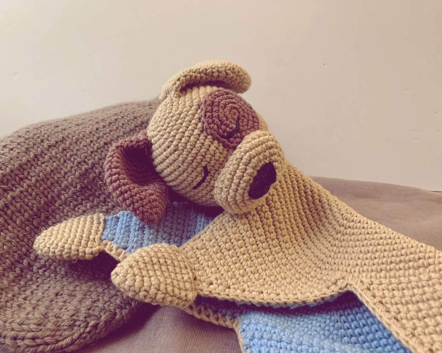 Puppy Lovey Security Blanket Crochet Pattern