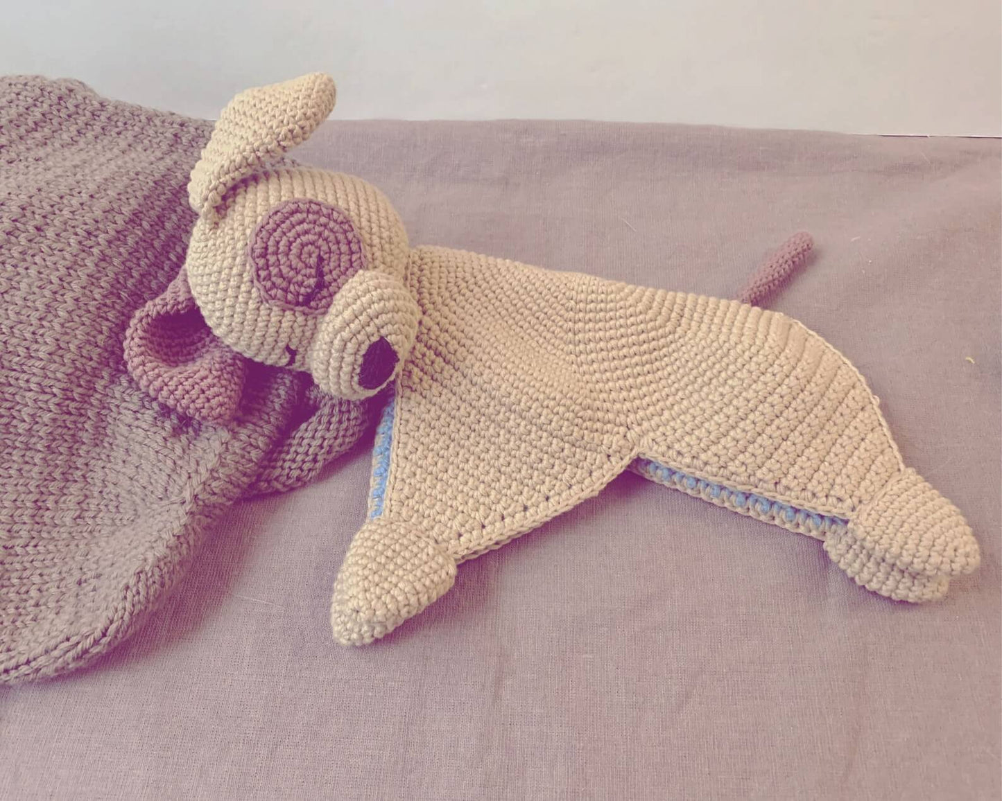 Puppy Lovey Security Blanket Crochet Pattern