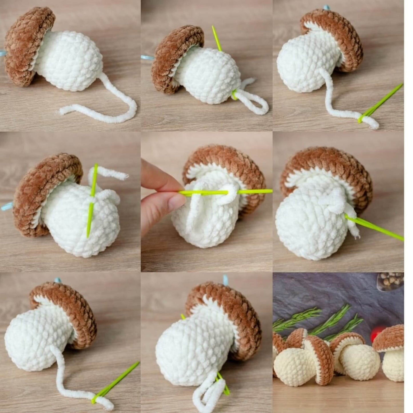 Porcini Mushroom Crochet Pattern