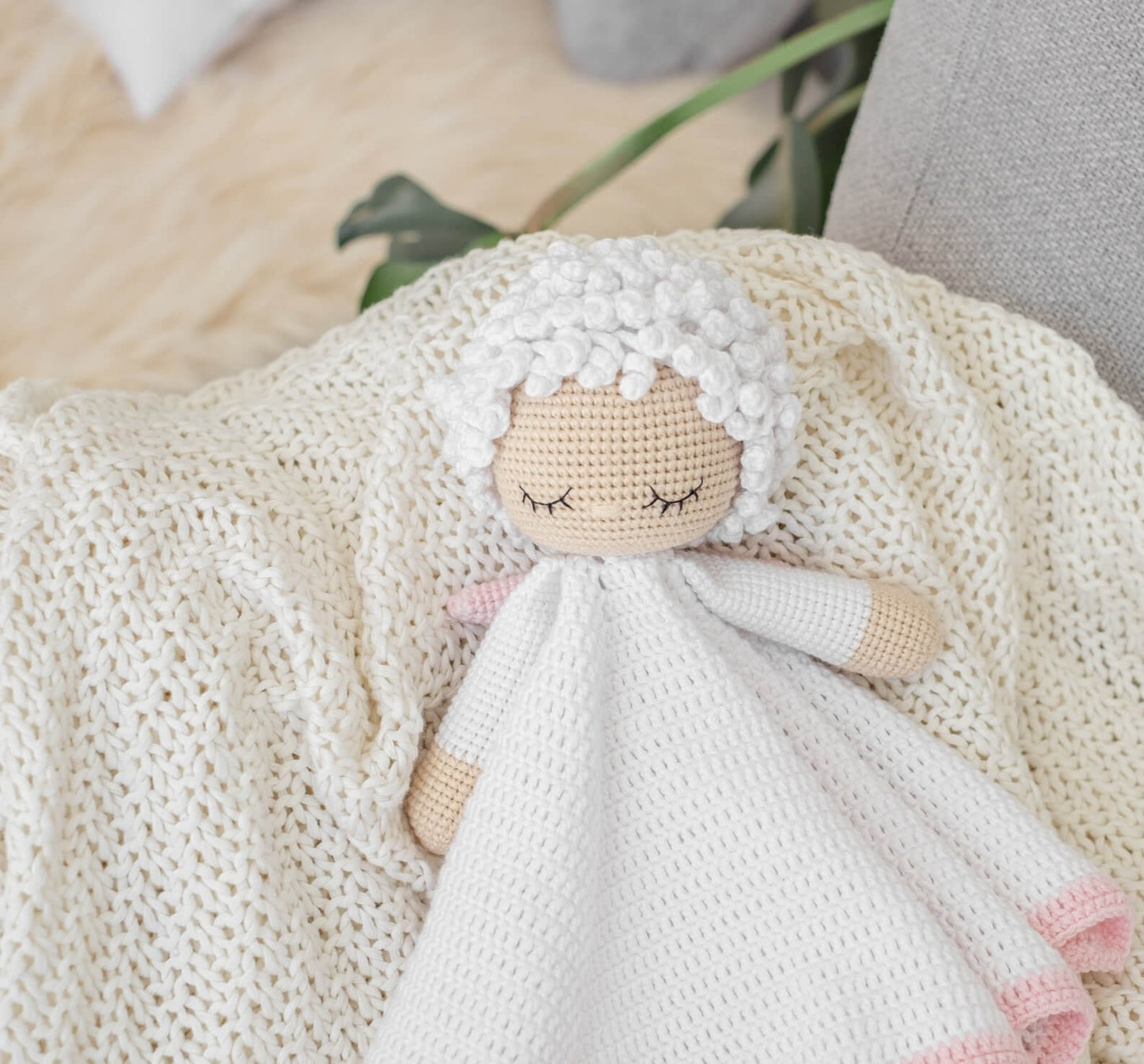 Angel Lovey Security Blanket Crochet Pattern