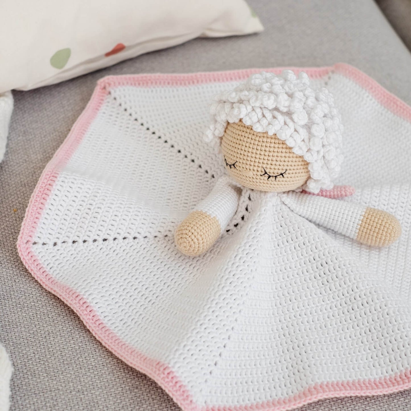 Angel Lovey Security Blanket Crochet Pattern