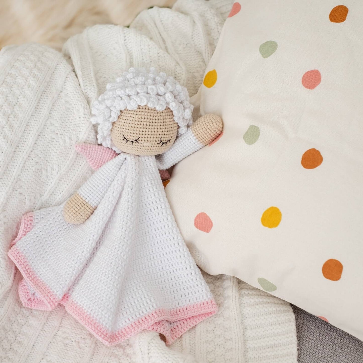 Angel Lovey Security Blanket Crochet Pattern