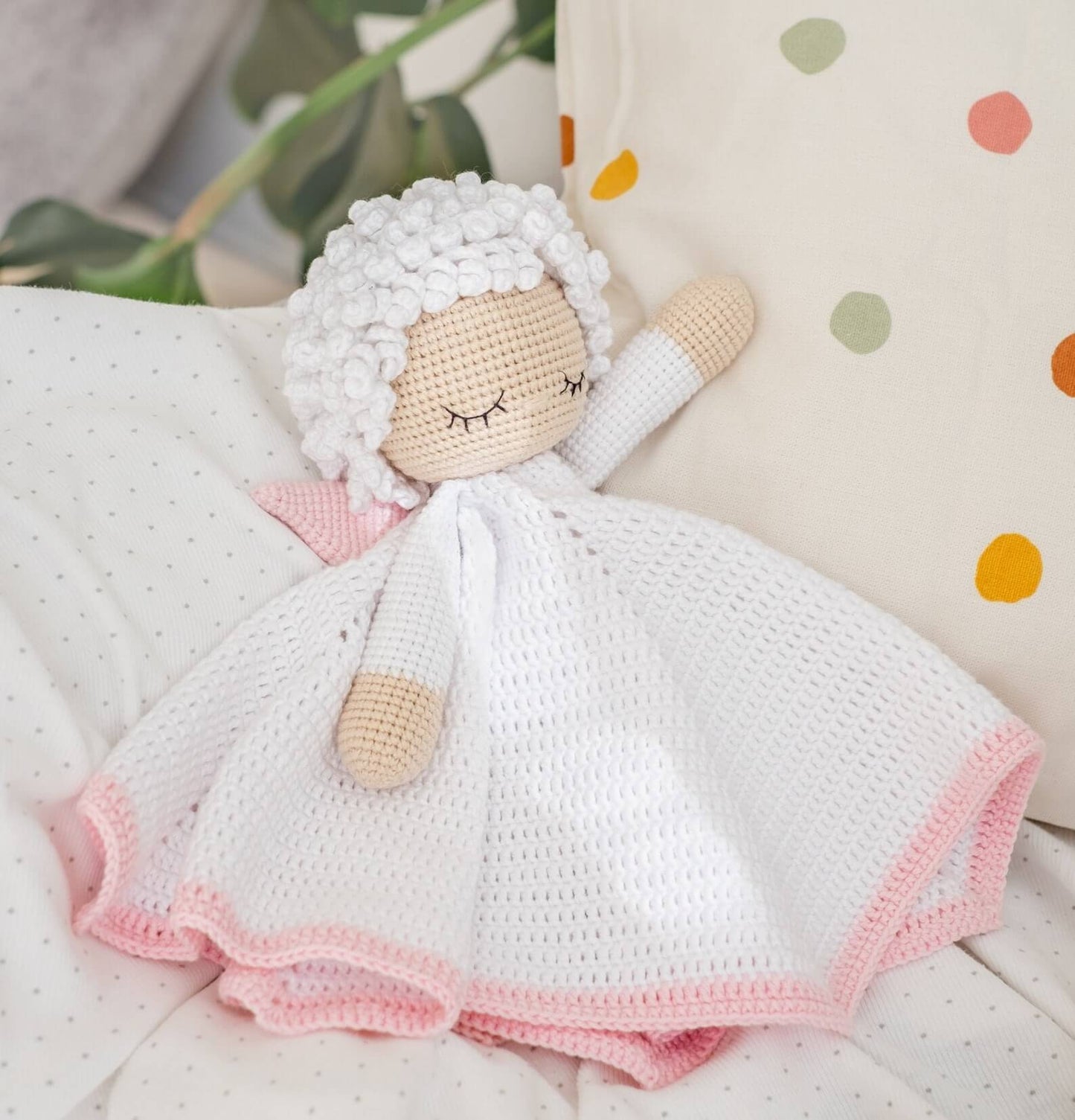 Angel Lovey Security Blanket Crochet Pattern