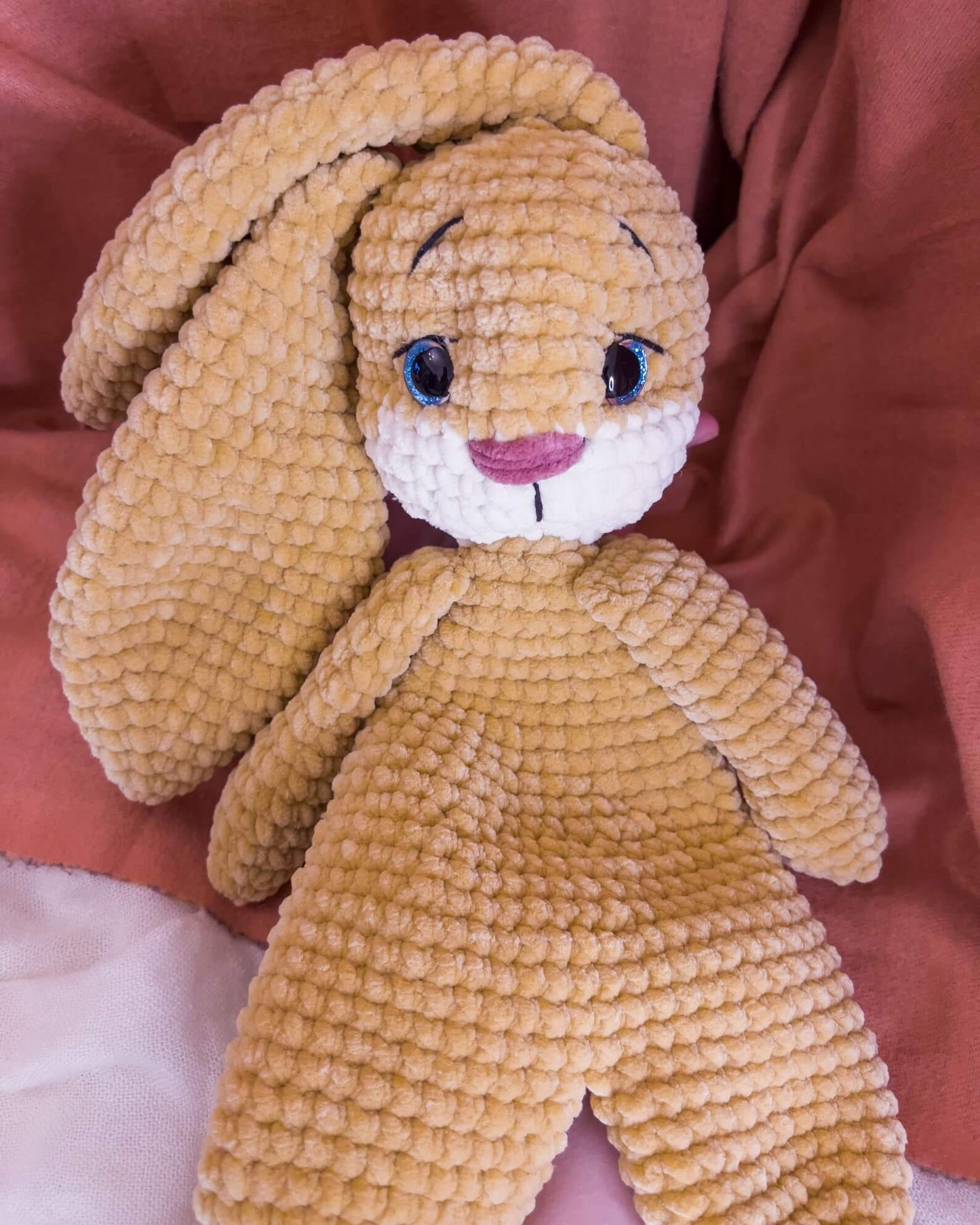 Easy Bunny Lovey Comforter Crochet Pattern