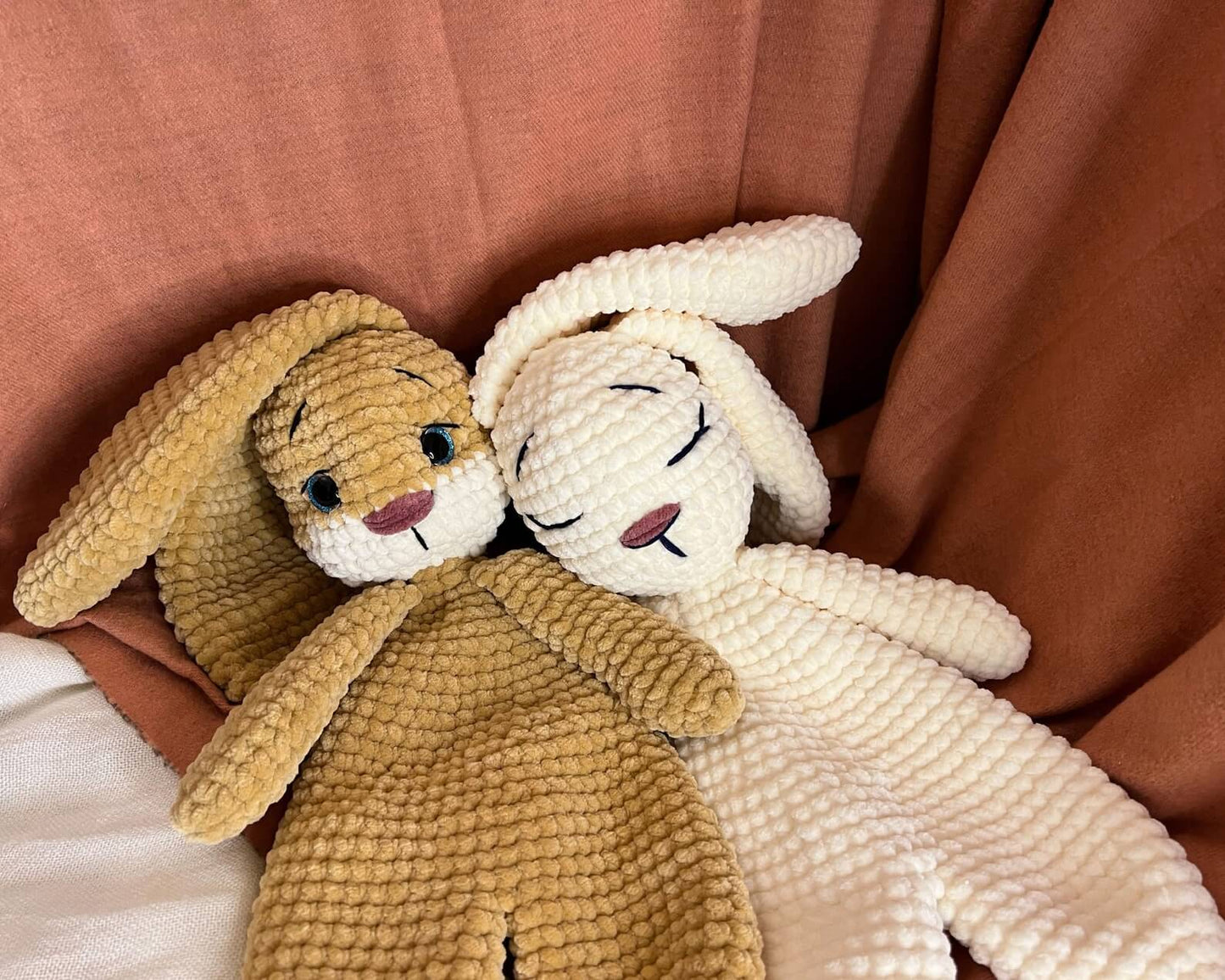 Easy Bunny Lovey Comforter Crochet Pattern