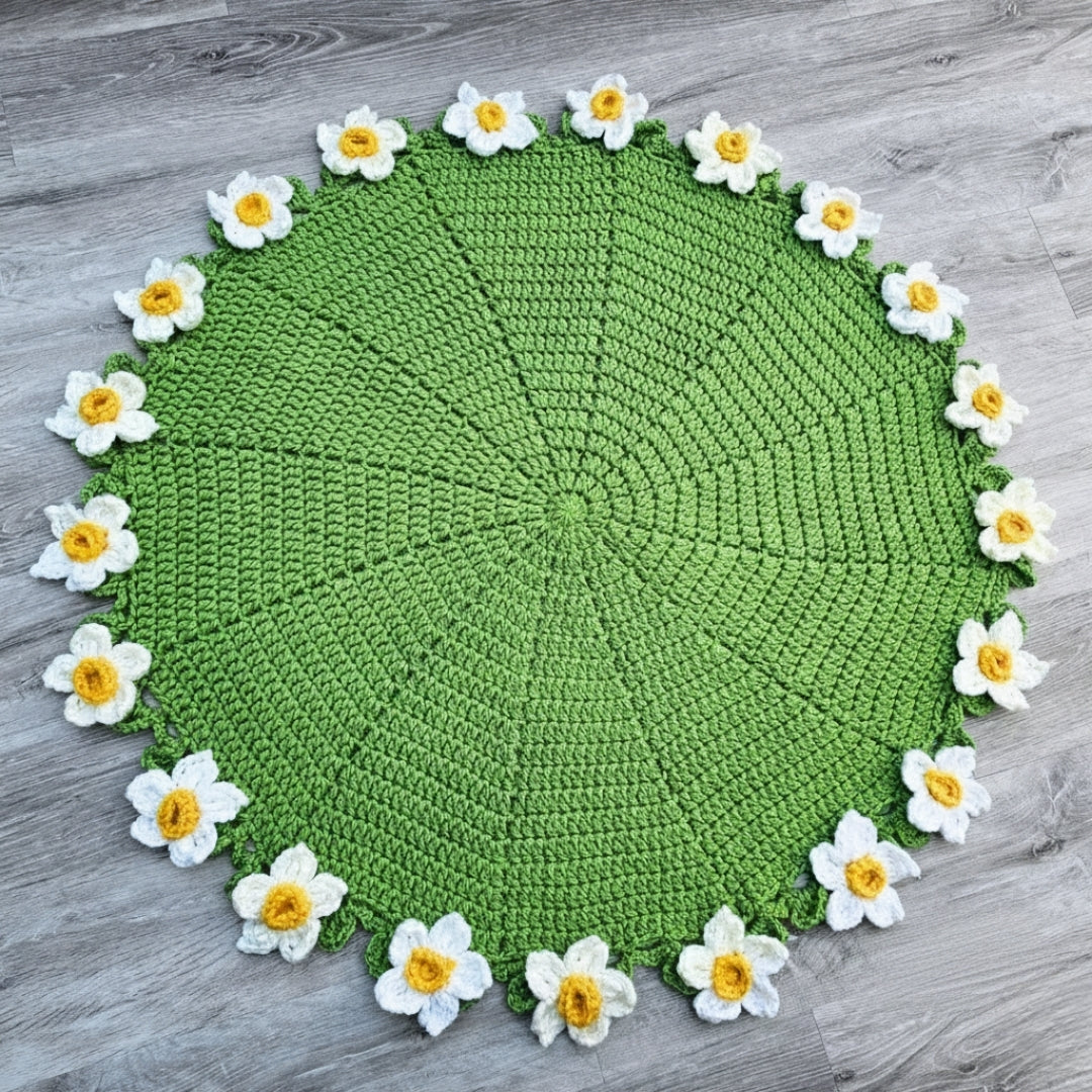 Botanical Harmony Motif Cover Set Crochet Pattern