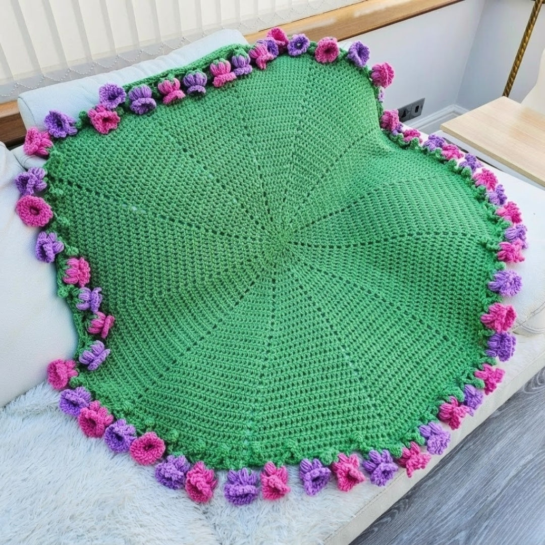 Botanical Harmony Motif Cover Set Crochet Pattern