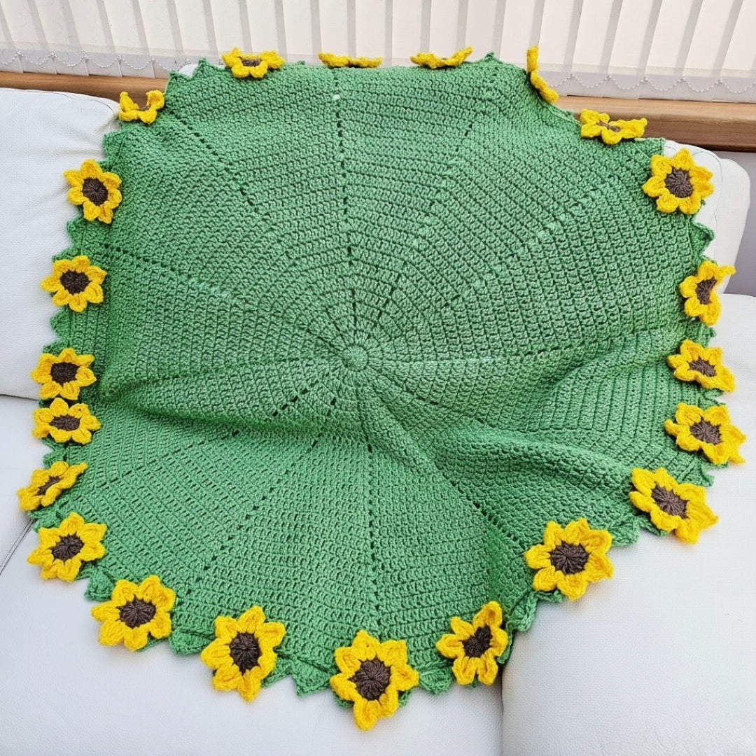 Botanical Harmony Motif Cover Set Crochet Pattern