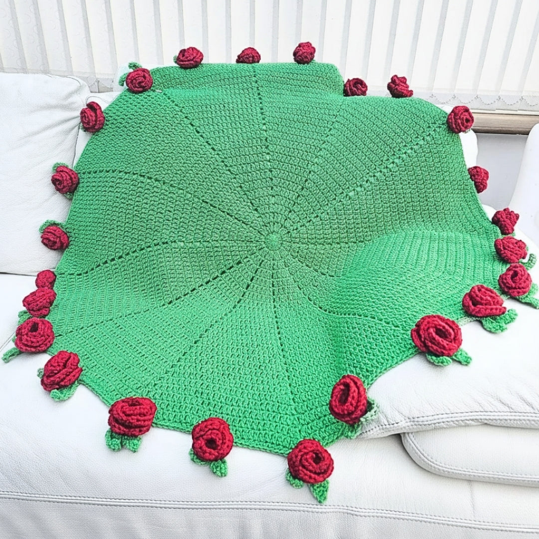 Botanical Harmony Motif Cover Set Crochet Pattern