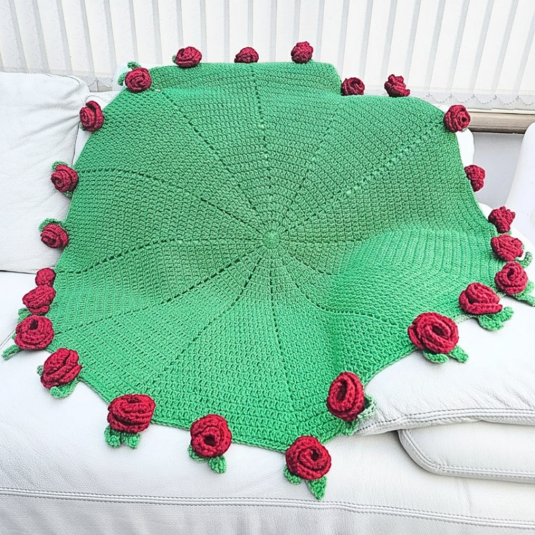 Botanical Harmony Motif Cover Set Crochet Pattern
