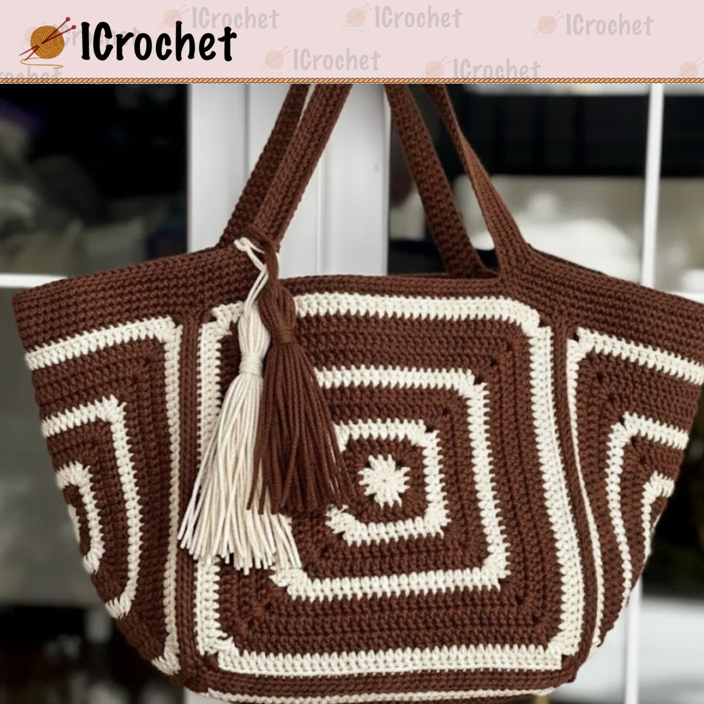 Classic Patchwork Carry Tote Crochet Pattern