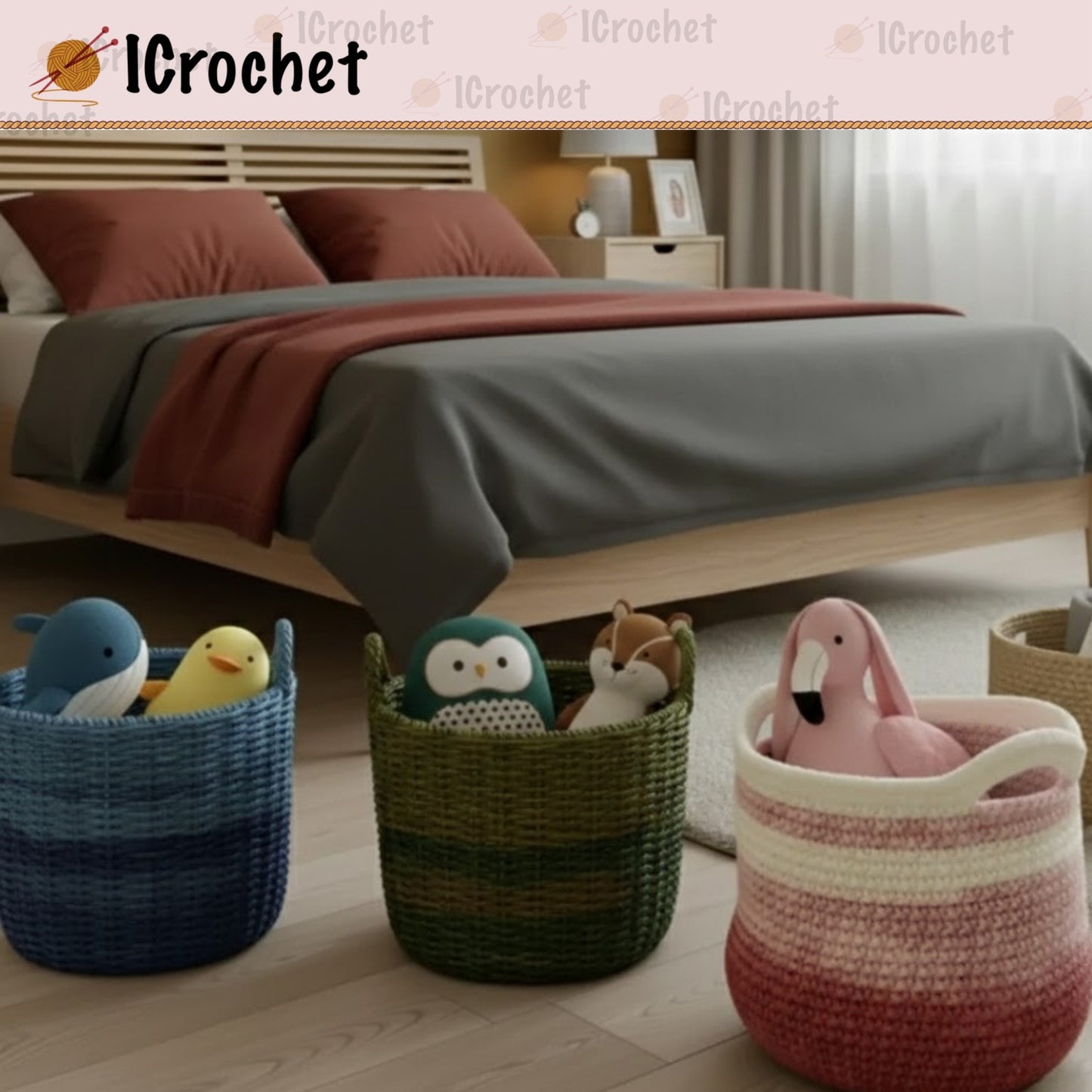 Sturdy Home Storage Basket Crochet Pattern