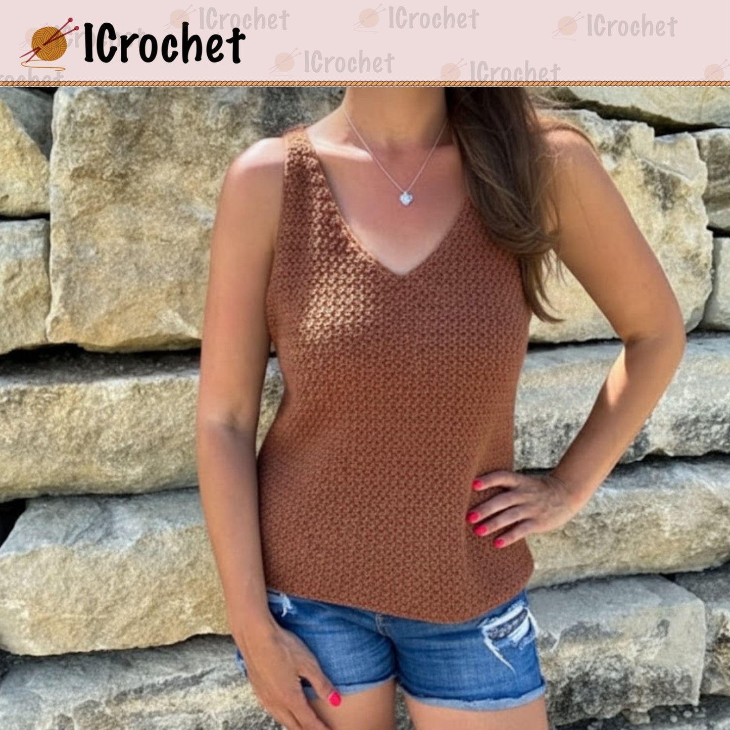 Modern Textured Sleeveless Top Crochet Pattern