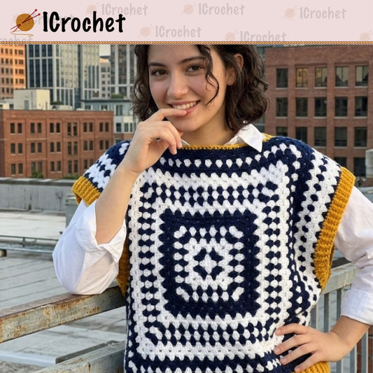 Modern Sleeveless Statement Top Crochet Pattern