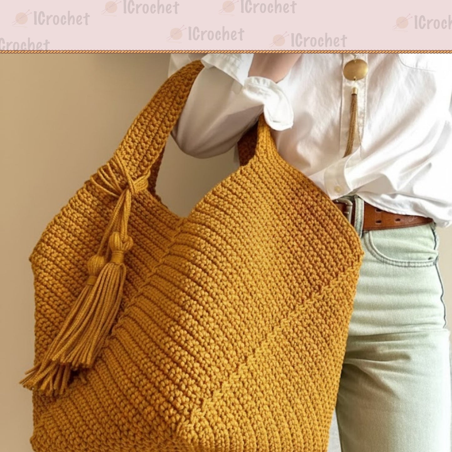 Modular Graphic Tote Crochet Pattern