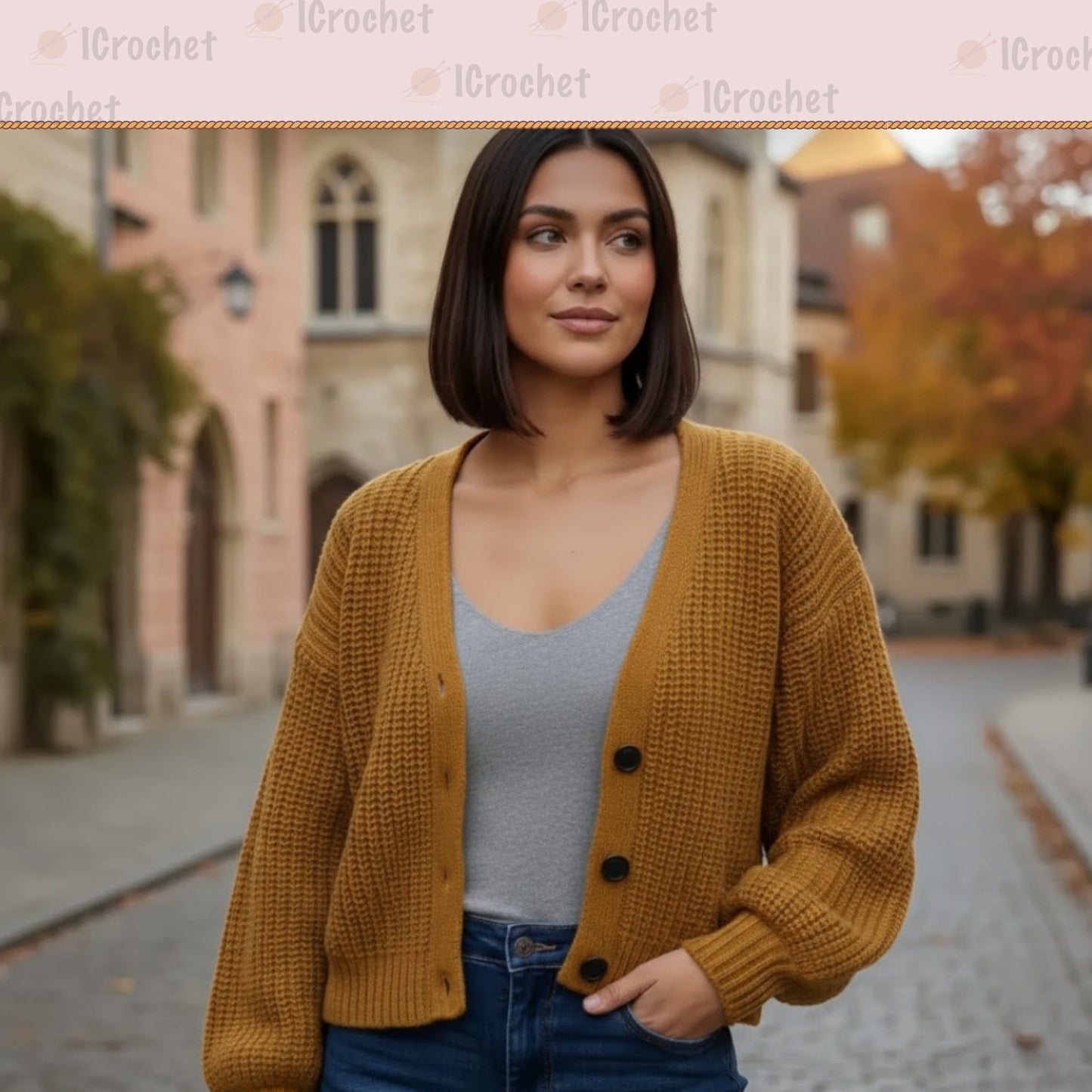 Timeless Front Closure Layering Piece Crochet Pattern