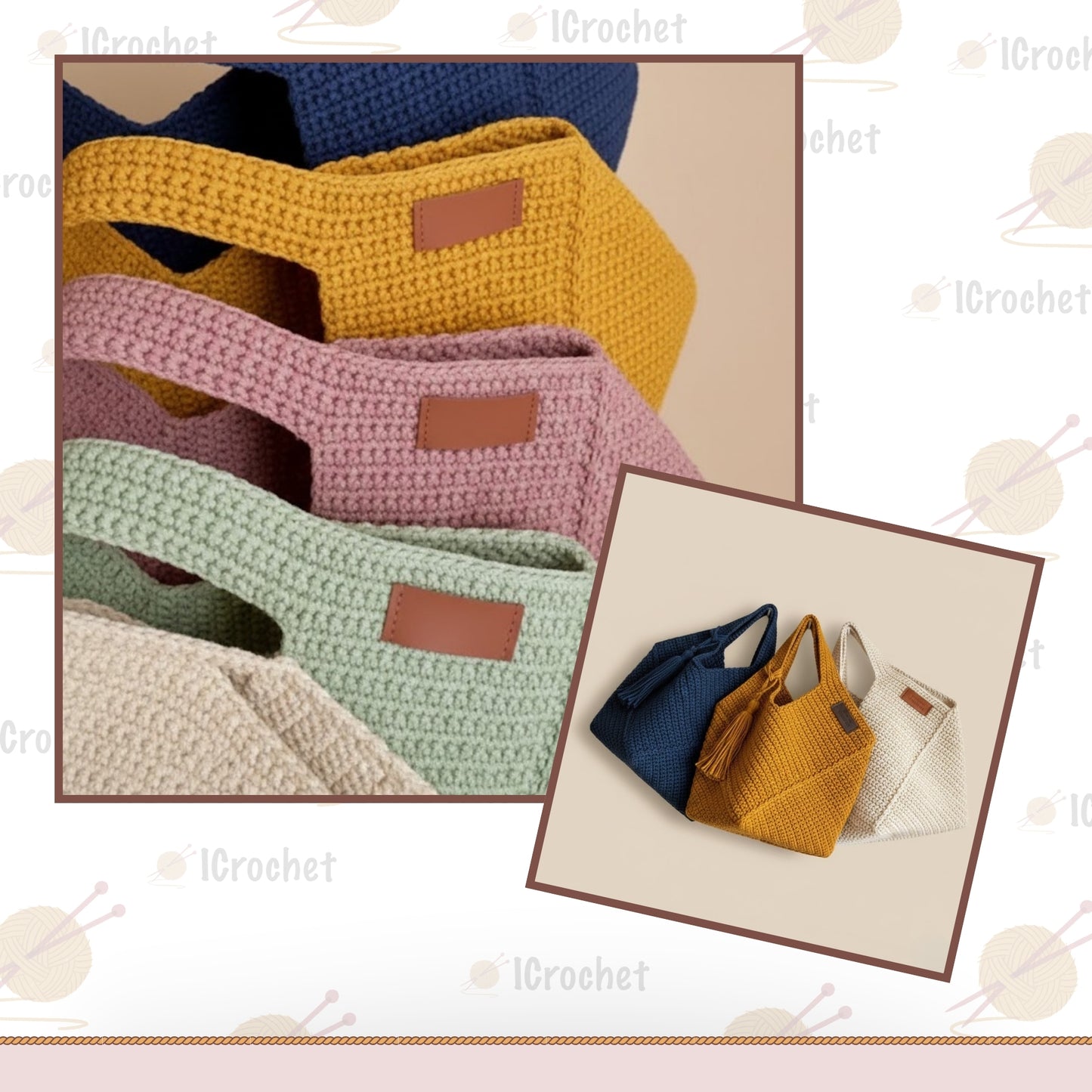 Modular Graphic Tote Crochet Pattern