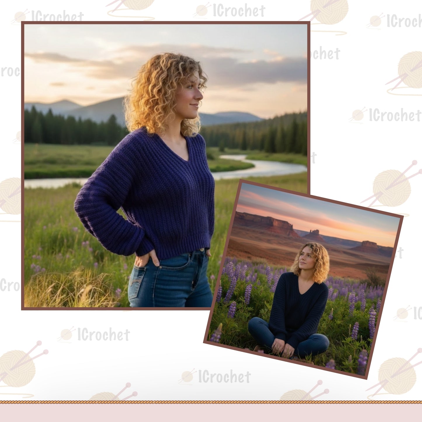 Effortless Everyday Deep Neck Top Crochet Pattern