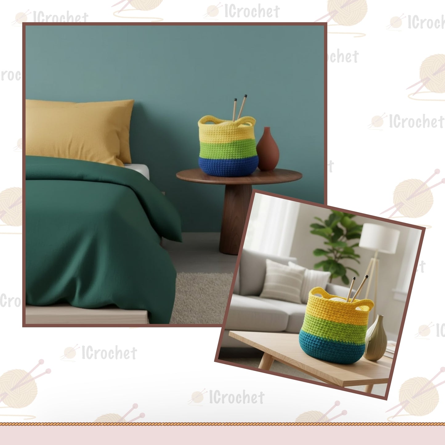 Sturdy Home Storage Basket Crochet Pattern