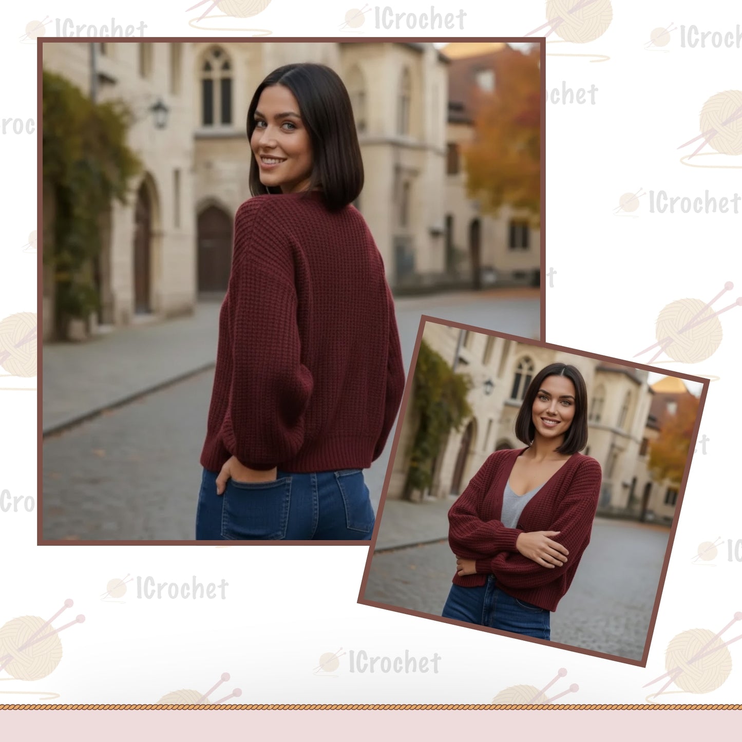 Timeless Front Closure Layering Piece Crochet Pattern
