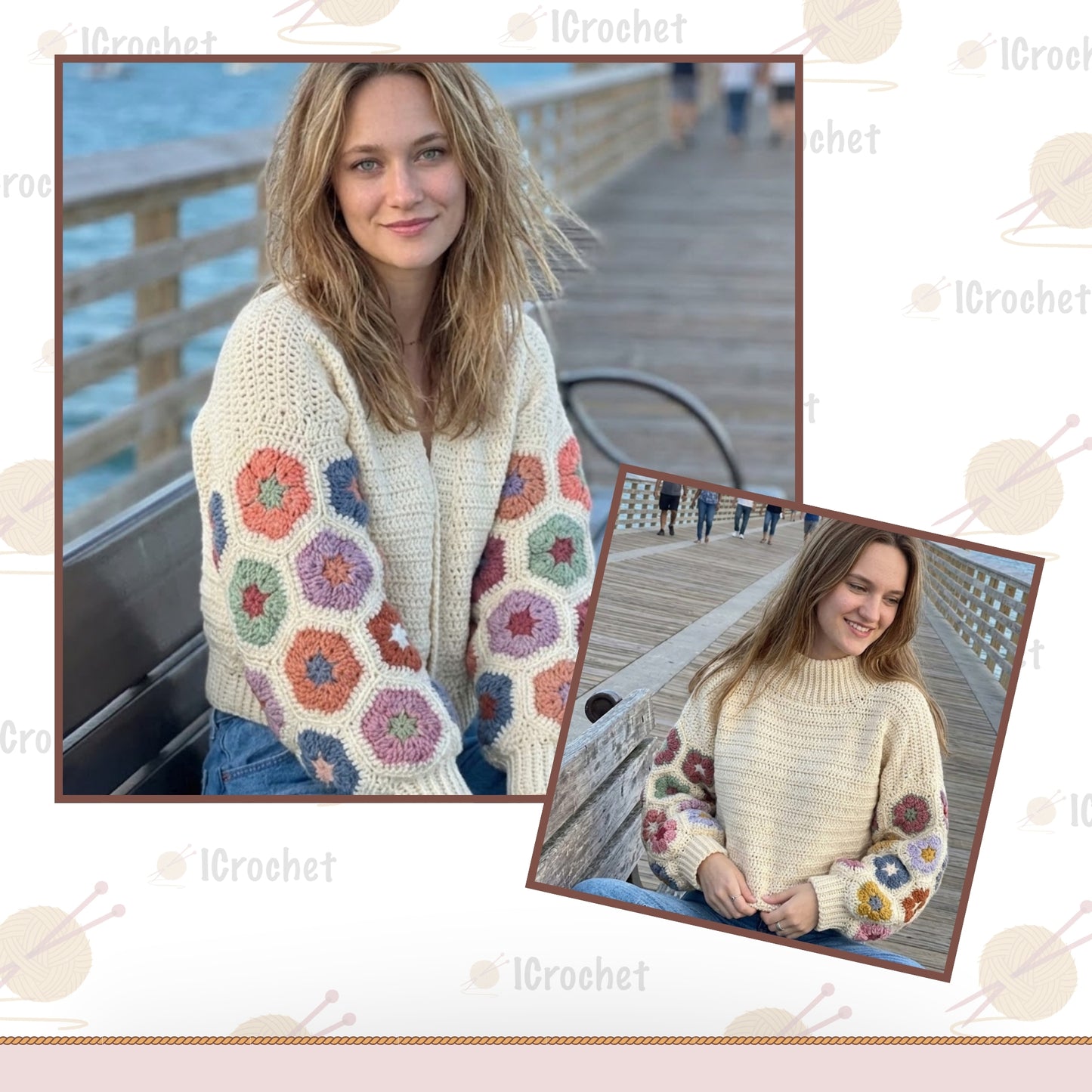 Vibrant Hexagon Bloom Garment Crochet Pattern