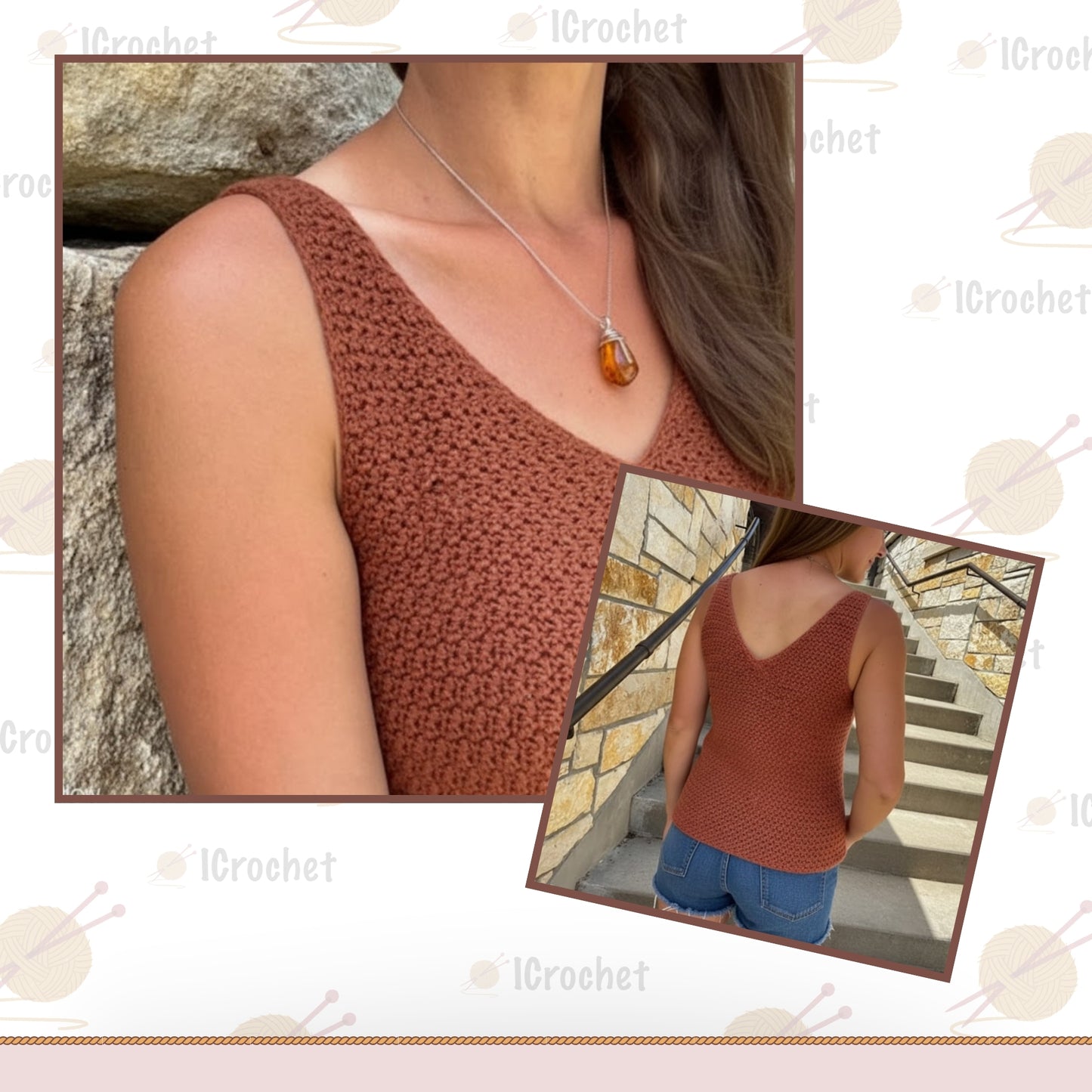 Modern Textured Sleeveless Top Crochet Pattern