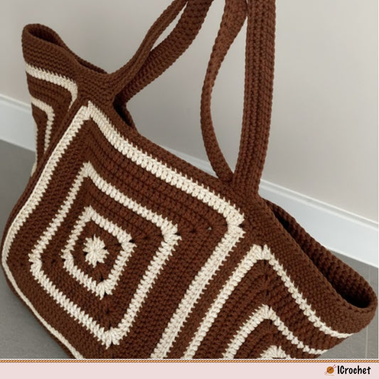 Classic Patchwork Carry Tote Crochet Pattern