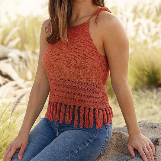 Halter String Summer Top Crochet Pattern