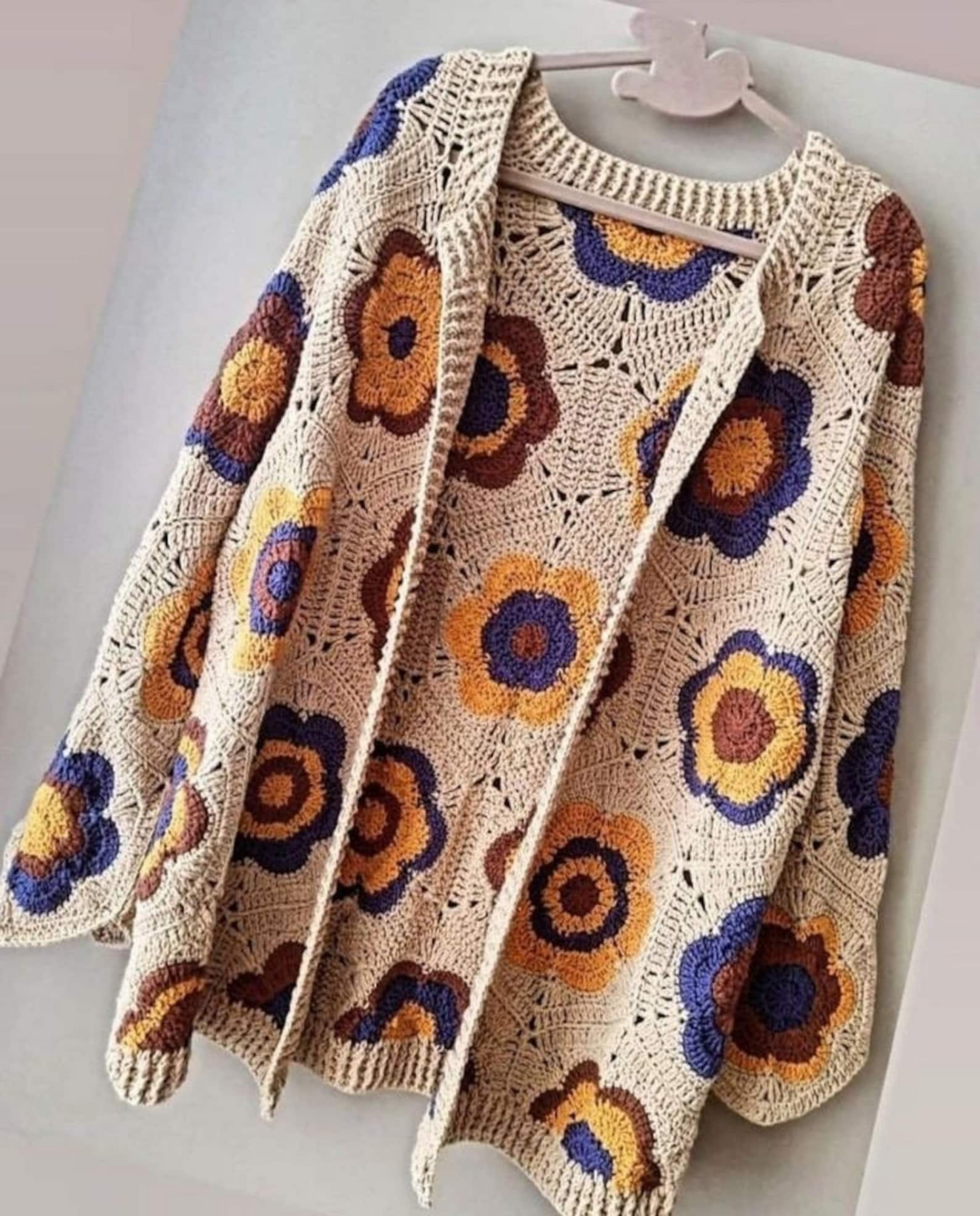 Summer Floral Cardigan Crochet Pattern