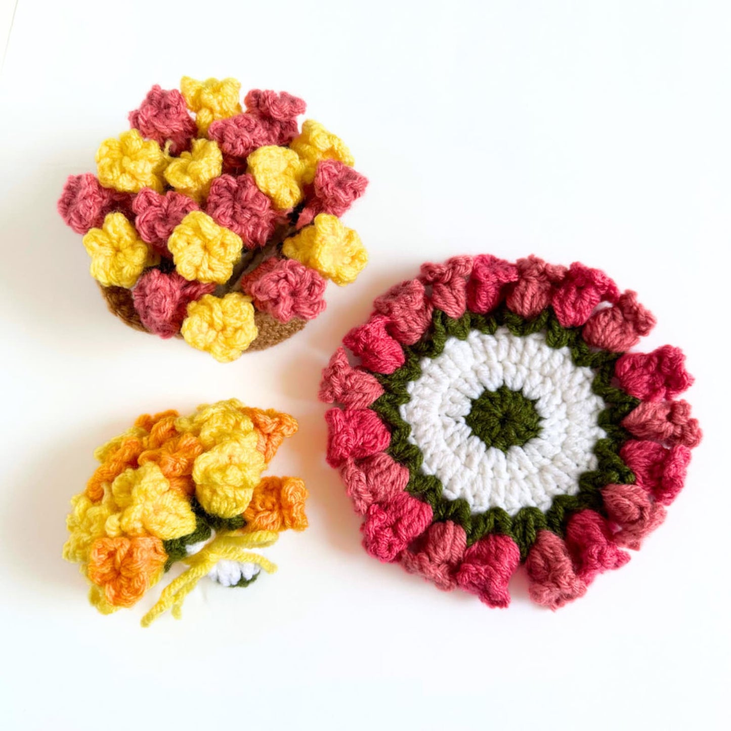 Decorative Flower Coster Crochet Pattern