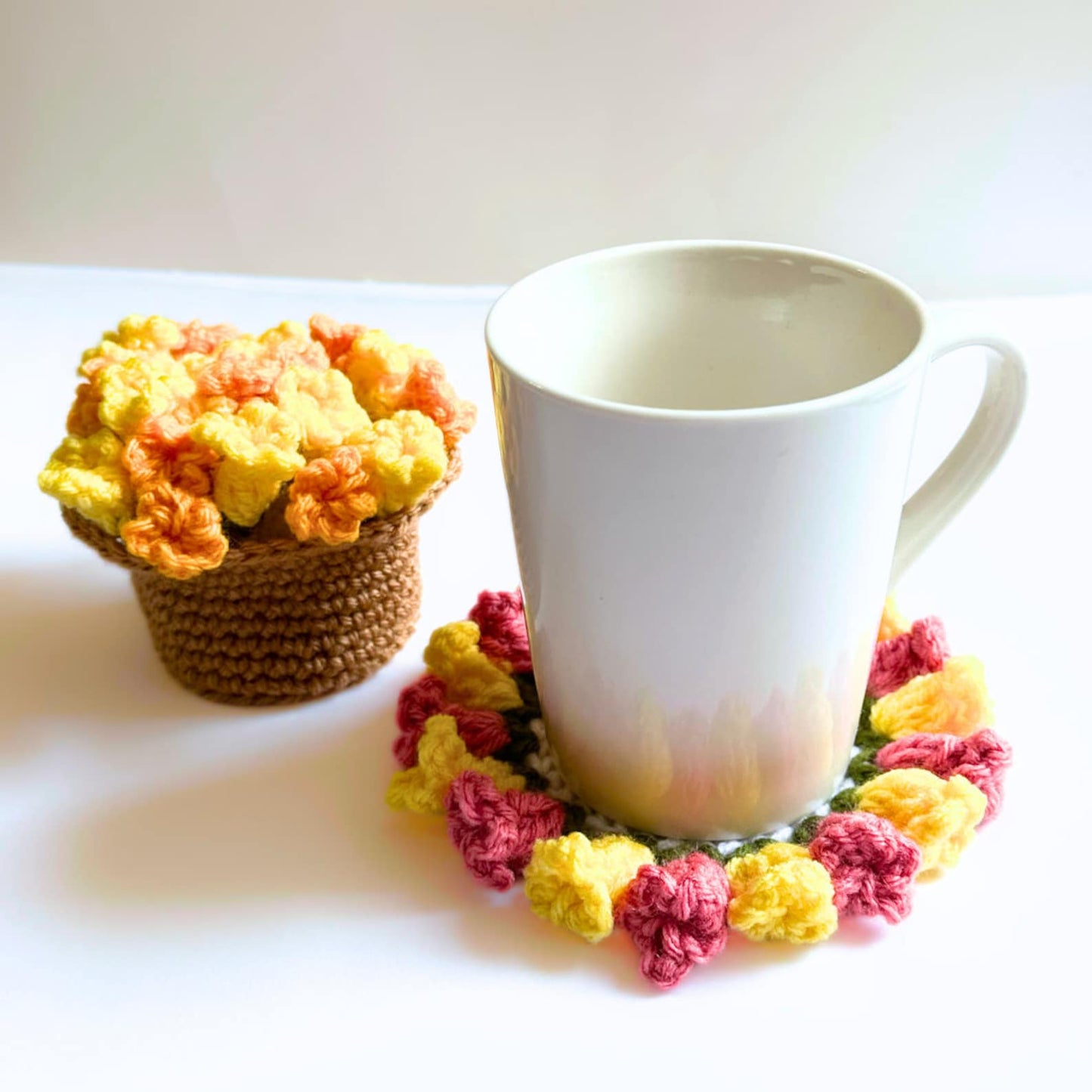 Decorative Flower Coster Crochet Pattern