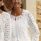 Classic Floral Type Cardigan Crochet Pattern