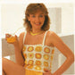 Trendy Floral Summer Top Crochet Pattern